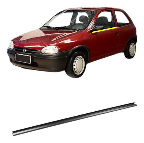 Borracha Pestana Interna Corsa Wind Hatch 2 Portas Esquerdo 0