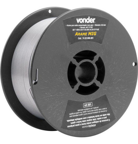 Arame De 0,8 Mm 1 Kg Para Solda Mig Sem Gás Melhor Preço 0