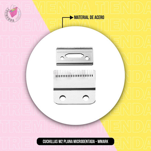 Cuchilla Plana Microdentada Wmark W2 Repuesto Maquina 1