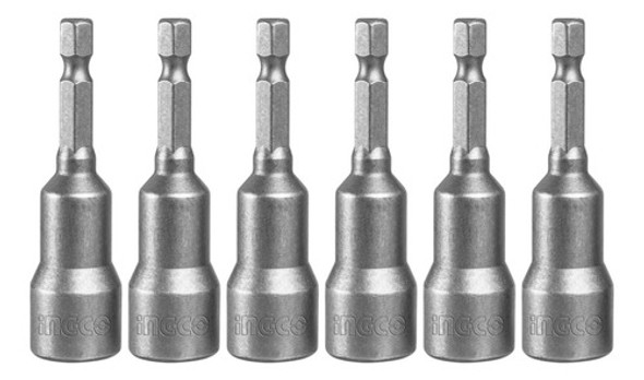 Juego 6 Dados Magnetico Con Encastre 1/4 Para Taladro Ing Ma 0