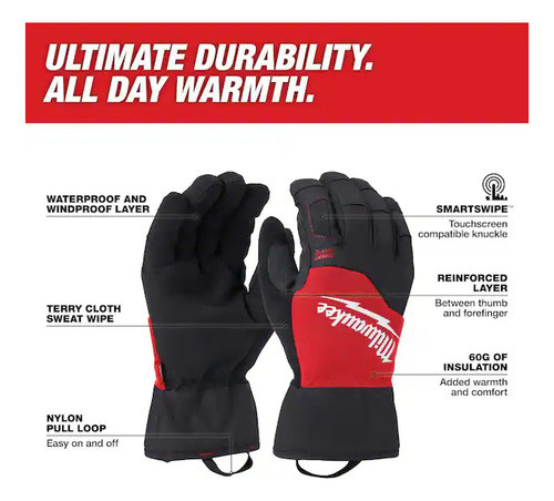 Guantes De Alto Rendimiento Milwaukee T. Xl 48-73-0032 1