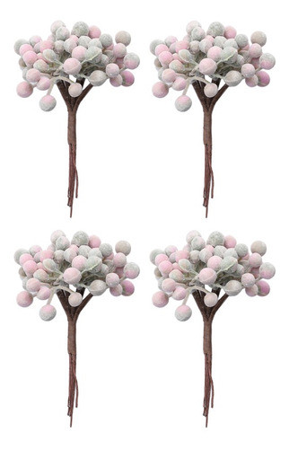 24 Ramos Artificial Berries Pip Berry Hastes Para Artesanato 0