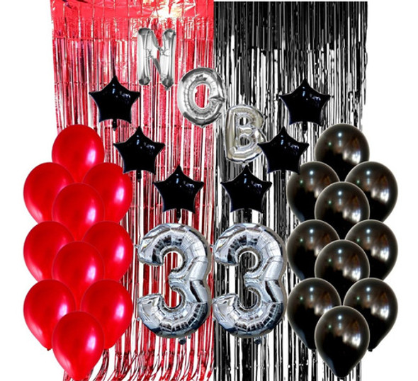 Combo Kit Globos Deco Fiesta Newells 0