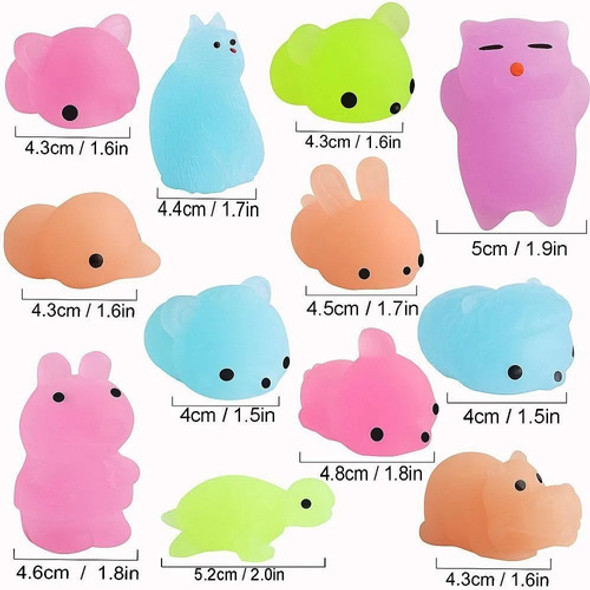 Squishy Mochi Mini Luminoso En Oscuridad Pack De 30 Unidades 1