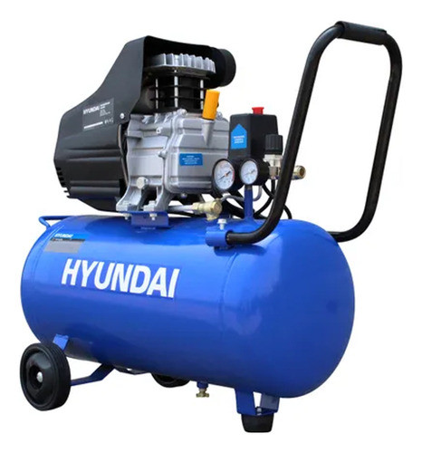 Compresor De Aire Hyundai 2hp 24 Lts + Acoples Rápido G P 0