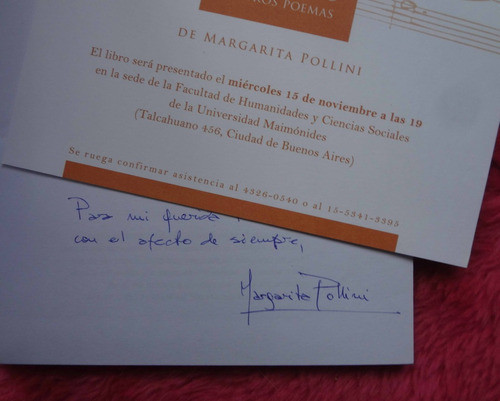 La Casa Del Aliento Y Otros Poemas Margarita Pollini Firmado 1