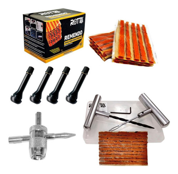 Quite Reparo Pneu Remendo Sem Câmara 6mm Automóveis Tripinha 0