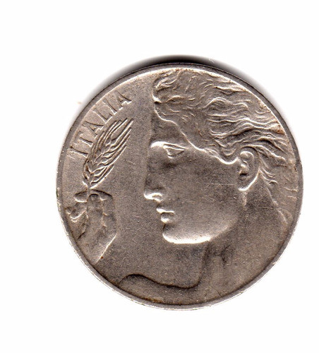 Moneda Italia Reino 20 Centesimi 1921 R Km#44 1