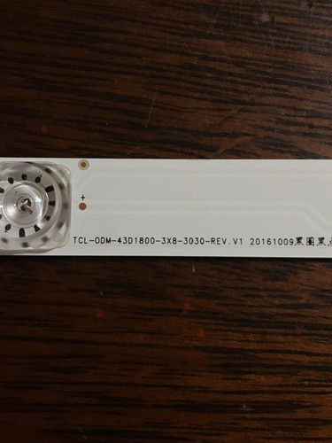 Tiras Led Noblex Di43x5100 Cod:tcl-0dm-43d1800-3x8-3030-rev. 1