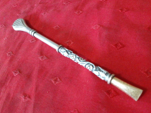Antigua Bombilla Achalay Alpaca Excelente Pieza. 1