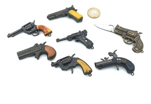 Lote Pistolas Mini A Cebita Antiguas Coleccion - Juguete 0