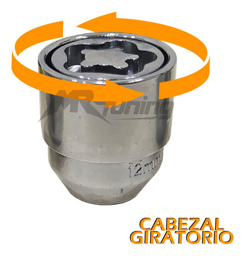 Tuerca Antirrobo Giratoria Ford Fiesta Focus Ka Llanta Chapa 1