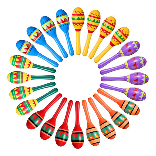 Maracas Para Adultos, 125x35cm, 24unidades, 6diseños 0