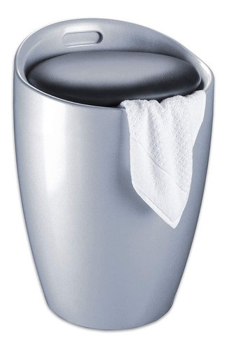 Taburete Y Cesto Ropa - Baño Candy Color Metal Wenko 0