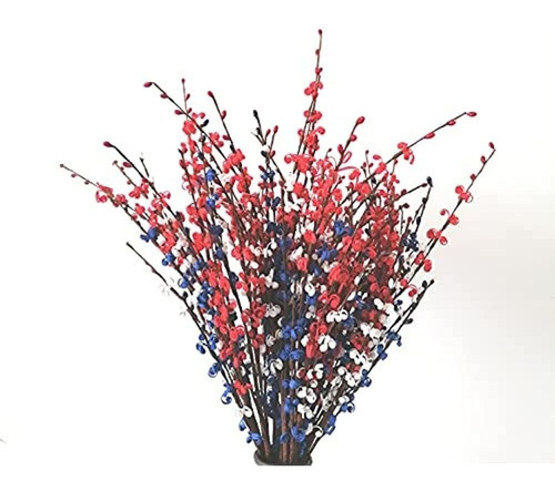 10 Tallos De Flores Artificiales, Selecciones De Flores Patr 0