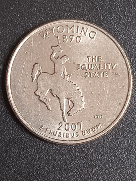 Estados Unidos 2007 D. Quarter Dollar. Wyoming. Mb. Mira!!! 0