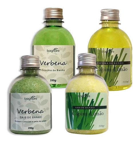 Sais Para Banho E Espuma Para Banheira Capim Limão E Verbena 0