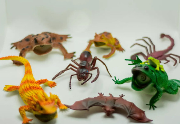 Animais E Insetos De Borracha Kit Com 7 Pecas Brinquedos 1