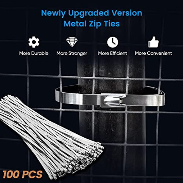 Abrazaderas Metalicas  P/uso Multiple De Acero Inoxid-100 Un 1