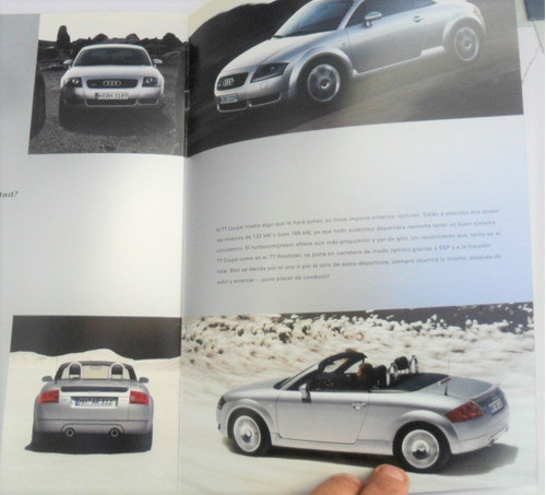 Folleto Audi Coupe Tt A3 Cabriolet S3 2000 Catalogo A6 Auto 0