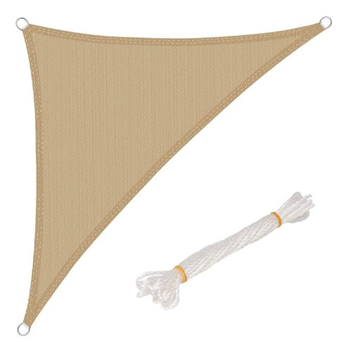 Toldo Vela Media Sombra Beige Triángulo 0