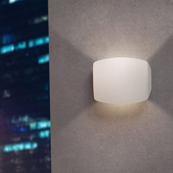 Aplique Gris, Luz Indirecta Led 4w 3000k - Fumagalli Fl0930 1