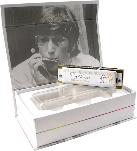 Armónica Única De Colección Hohner John Lennon Signature 0