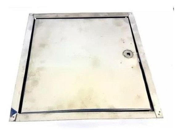 Tapa Puerta Llave De Paso Acero Inoxidable 30x30 0