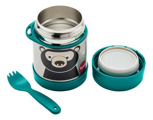 Pote Termico Inox Com Talher Urso 3 Sprouts 1