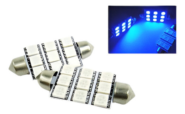 578 211-2 Azul 9 Smd Led Interior Mapa Luz Para Lincoln Fest 0