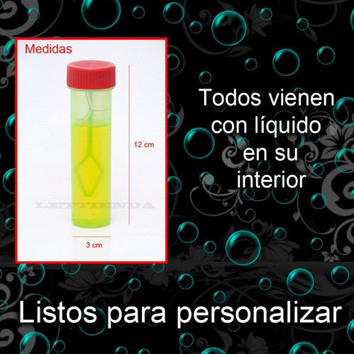 Burbujeros Souvenirs Para Personalizar Precio X 10 Unidades 1
