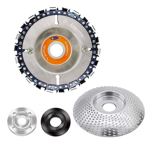 2 Discos De Tallado Y Molienda De Madera - Eje De 5/8 0