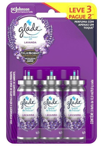 Refil Odorizador Glade Lavanda Toque De Frescor 12ml 0 Refil Odorizador Glade Lavanda Toque De Frescor 12ml 0