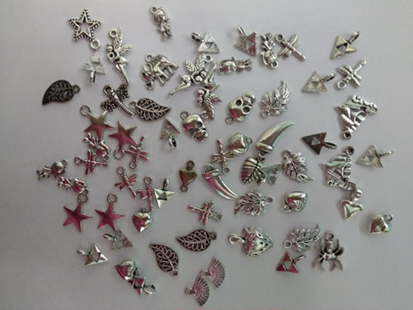 50gr Dijes De Metal Surtidos - Armado De Bijuoteria 1