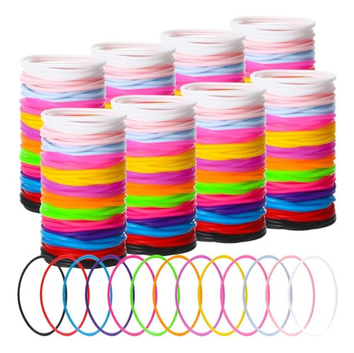 Nuenen 1500 Pulseras De Gelatina De Silicona De 0