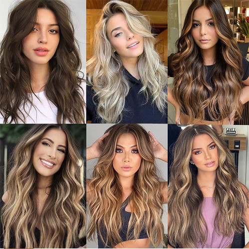 Extensiones De Cabello Sintético Ondulado 8ah613# 1
