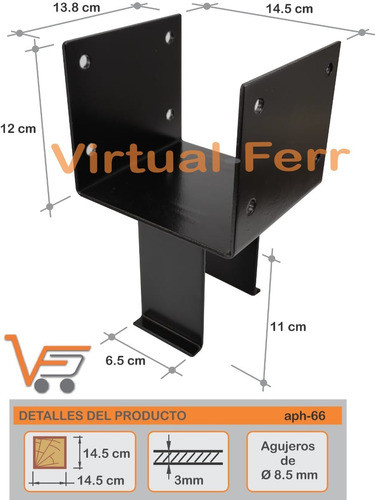 Soporte Para Vigas Y Columnas De Hormigonar 6 X 6 1