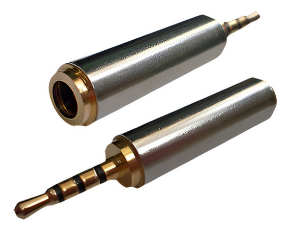 2 X Mic Audio Auricular Adaptador Convertidor 2,5 Mm Conecto 0