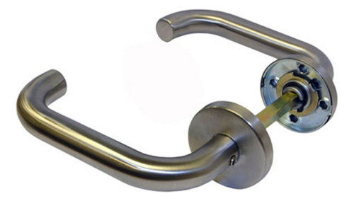 Manija Curva  Picaporte Doble Balancin Acero Inox Oferta 0