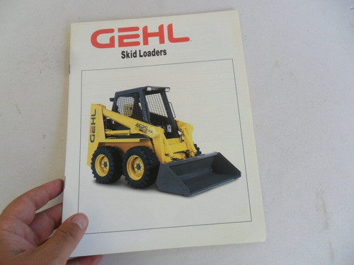 Folleto Tractor Gehl Cargador 3310 Antiguo 1995 Pala Mecanic 0