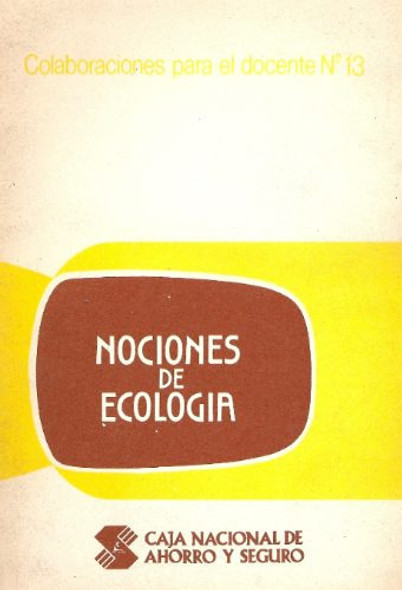 Nociones De Ecologia 0