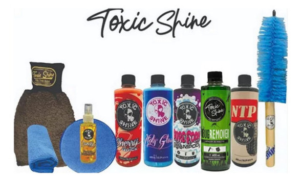 Kit Combo Lavado Detailing - Toxic Shine 10 Pcs 0