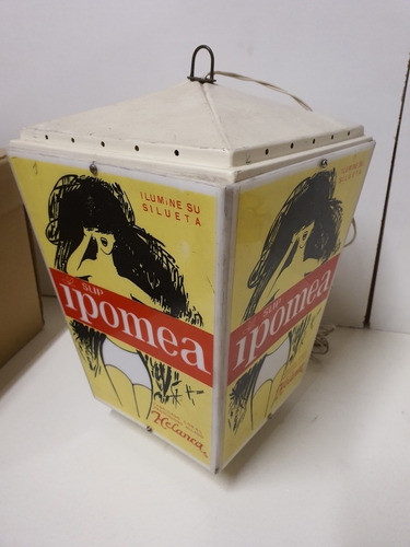 Antigua Publicidad Farolito Slip Ipomea De 4 Caras De 1970 0
