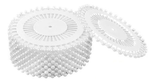 480 Alfinetes Cabeça Bola Apliques Arranjo Artesanato Branco 0