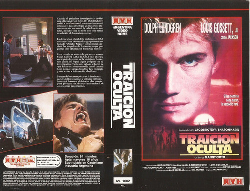 Traicion Oculta Vhs Dolph Lundgren Louis Gossett Cover Up 0
