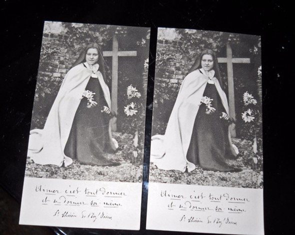 Estampa  Con Foto Sta. Teresa.oración Con Indulgencia 0