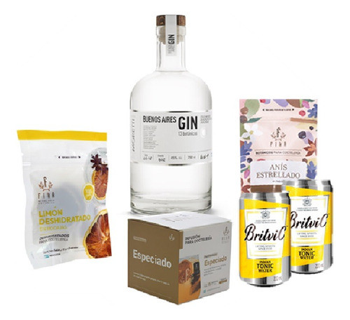Buenos Aires Gin Tonic Kit Set Tragos De Autor Fika Moretti 0