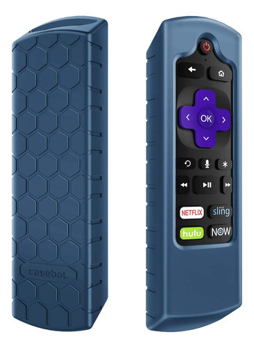Capa Protetora Para Controle Remoto Casebot, P/roku, Azul Ci 0