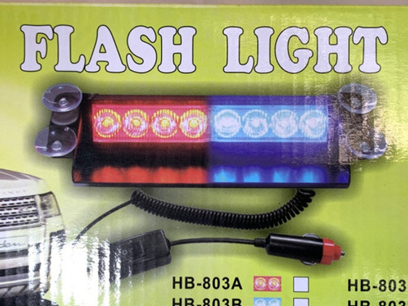 Foco Stroboscopico C/ Selector Secuencias Azul+ Rojo 12v F80 0