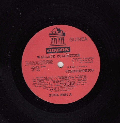 1970 Pop Rock Belgica Wallace Collection Lp Vinilo Uruguay 1
